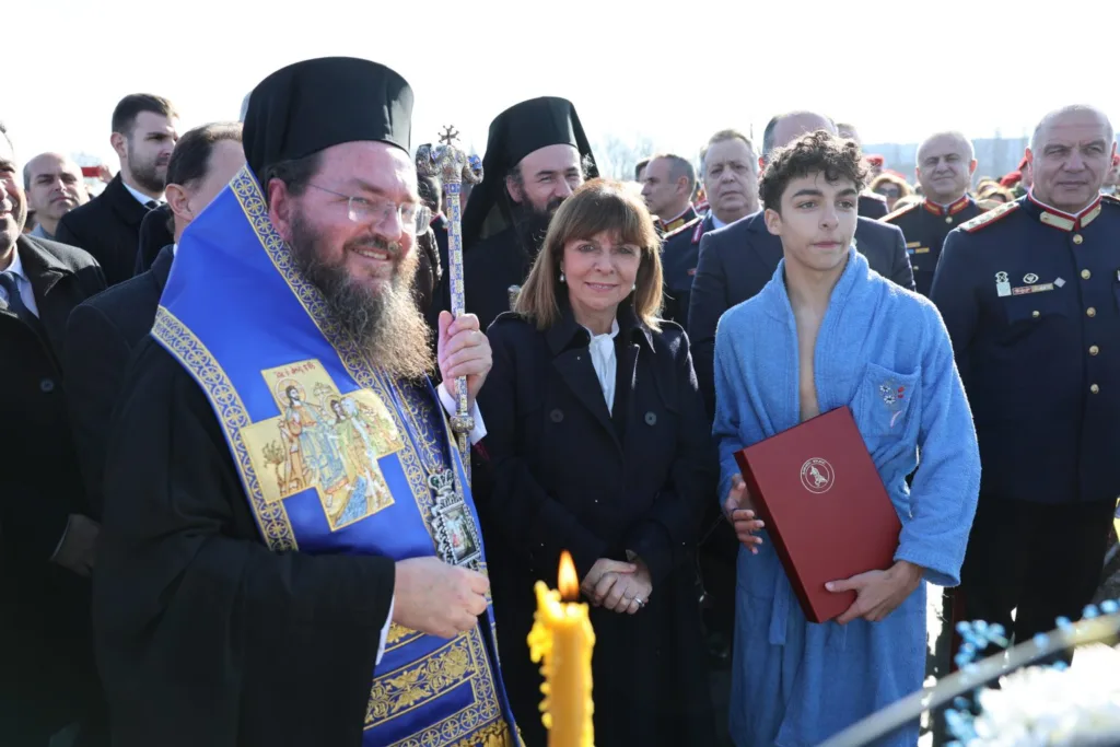 Ephiphany celebration with President of Greece Katerina Sakellaropoulou (EUROKINISSI)