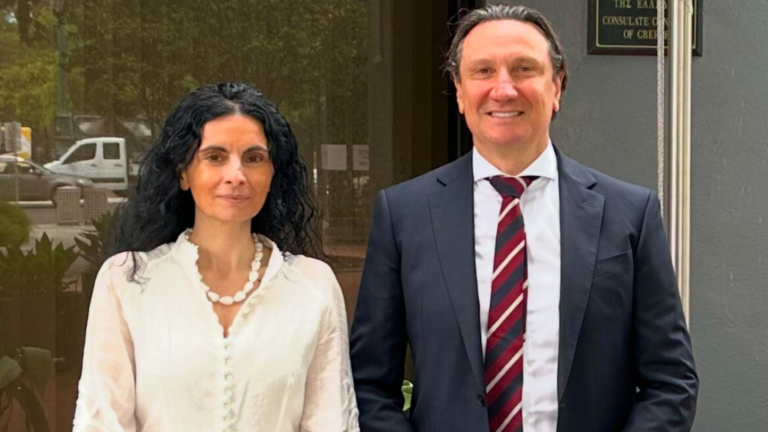 Bill Papastergiadis meets with the new Consul General of Greece in Melbourne