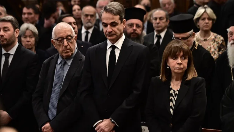 Kyriakos Mitsotakis attends memorial service for late Archbishop Anastasios