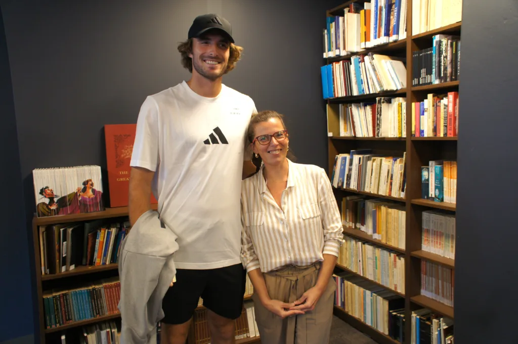 Stefanos Tsitsipas visited the Greek Centre in Melbourne. All photos: Astrini Kopeloudi- Wallace.