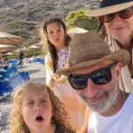 Anne and Andreas Papadakis and their twins Paris and Eva 2