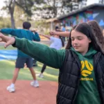 Kids of the Greek Community Schools of Melbourne practicing for the Olympics