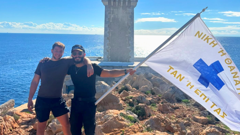 Greek Aussie George Moulos breaks record with 1,200km charity walk across Greece