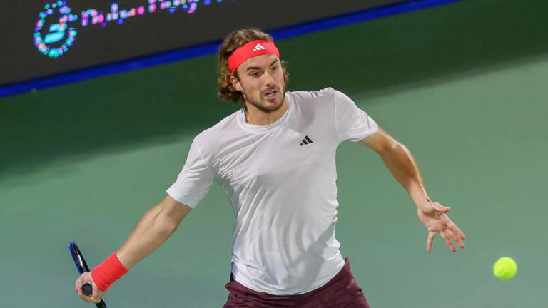 Stefanos Tsitsipas secures 350th career win reaching Dubai quarterfinals