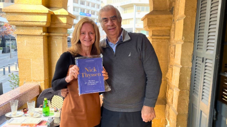 Australian High Commission in Cyprus receives Professor Tamis’ new book on Nick Thyssen