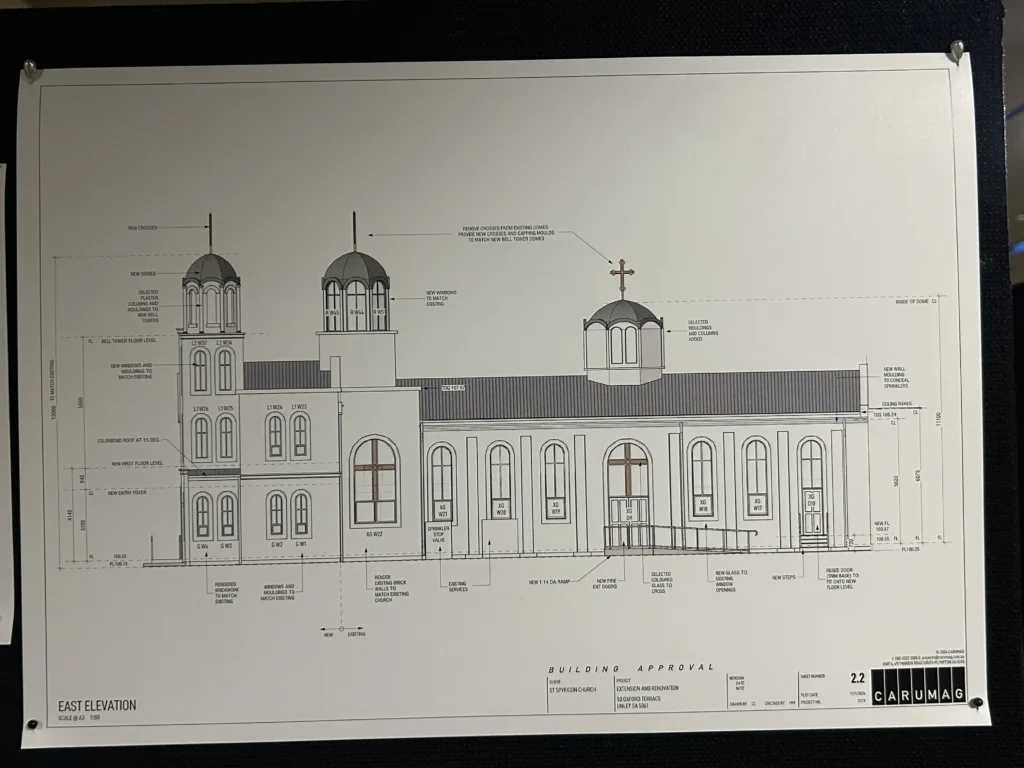 Plans for the new church renovations 