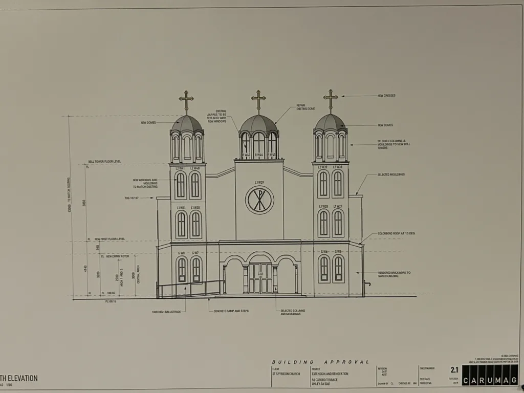 Plans for the new church renovations 