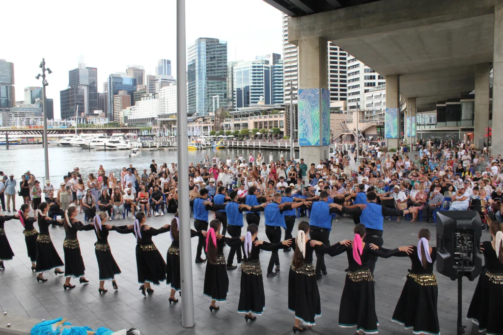 Traditional Greek dance groups added to the immersive experience