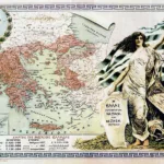 1920 intended map of Great Greece, after the Treaty of Sèvres, with Eleftherios Venizelos pic.