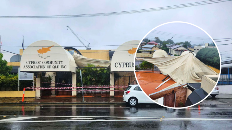 Cyclone Alfred strikes Queensland’s Cypriot Community building