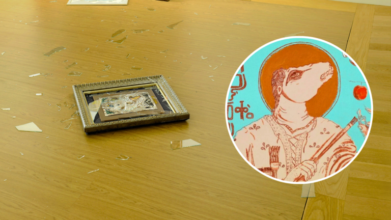 Greek MP charged for vandalising ‘blasphemous’ artworks at National Gallery
