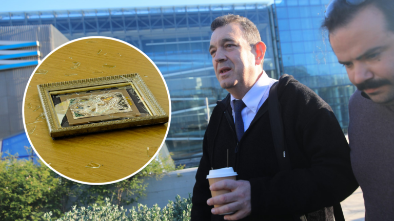Greek MP Nikos Papadopoulos censured and fined after vandalising artworks in Athens