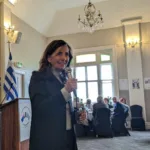 Doctor Vicki Kotsirilos giving a talk about holistic health