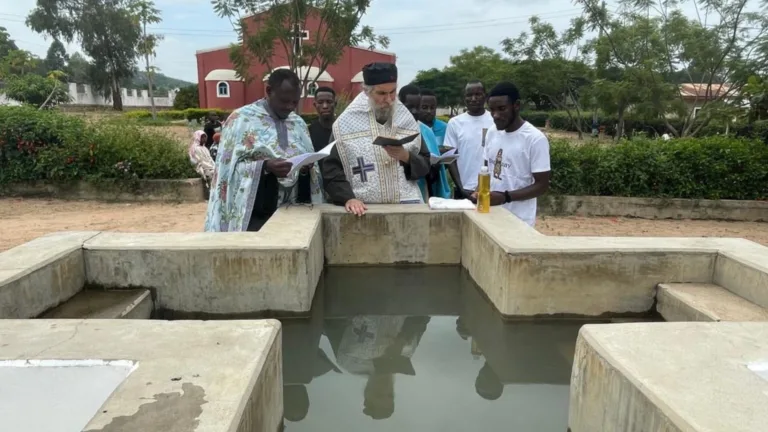 Mass baptisms at the Kindamali Mission Center in Tanzania