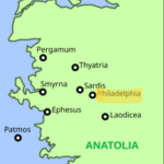Map of Western Asia Minor showing Filadelfia