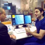Prof Psaltis and Nicholls in 2016.