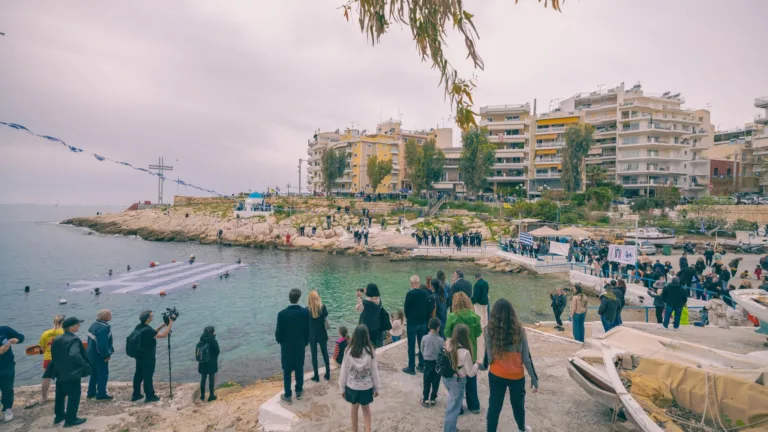 Greece celebrates Independence Day with student parades and giant floating flag