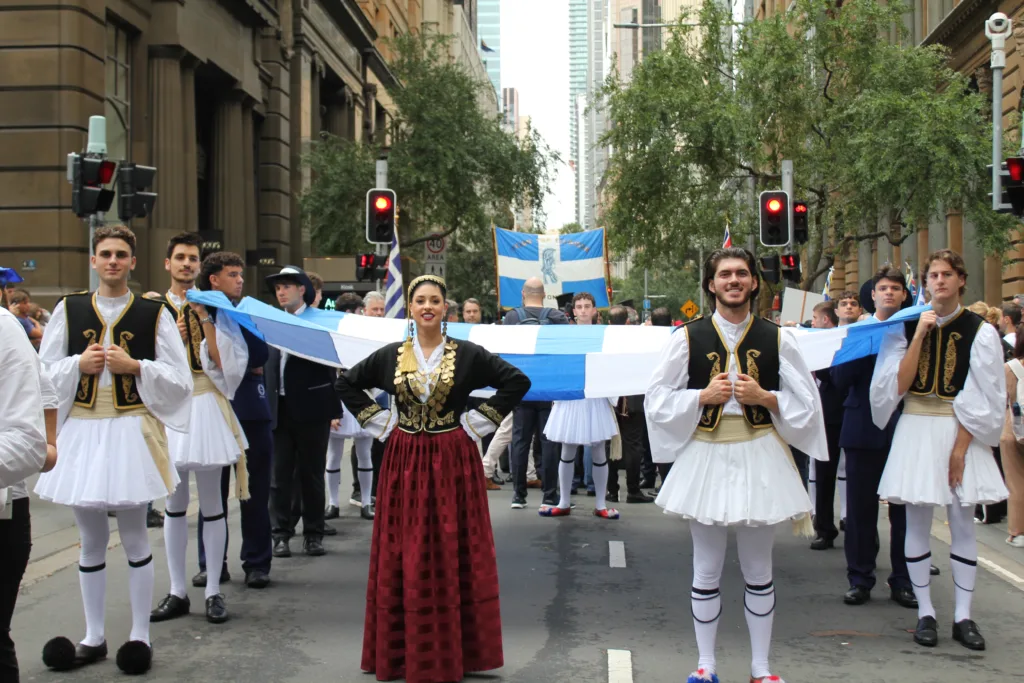 greek independence day sydney opera house
