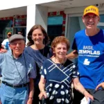 Basil Zempilas with his 95-year-old mum Jessie, sister and brother-in-law. Photo: Facebook.-dytiki_australia