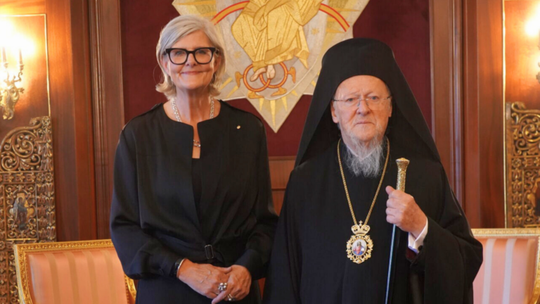 Ecumenical Patriarch Bartholomew meets Australian Governor-General Sam Mostyn