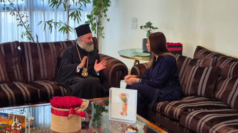Archbishop Makarios of Australia meets with Greece’s Religious Affairs Minister