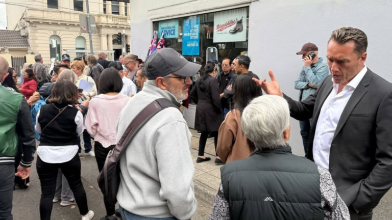 Anthony Koutoufides joins Richmond rally urging relocation of drug injecting room