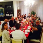 Georgina_s family enjoying a meal