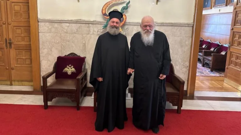 Archbishop Makarios of Australia visits Archbishop Ieronymos of Athens