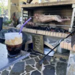 peter’s lamb on spit
