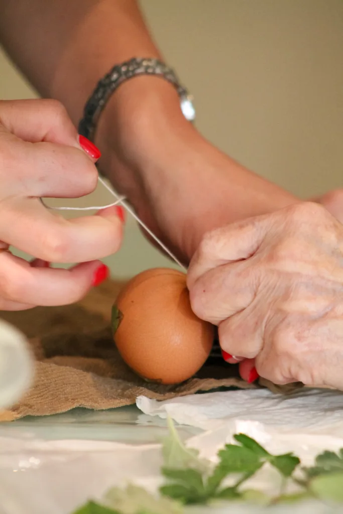 red eggs
