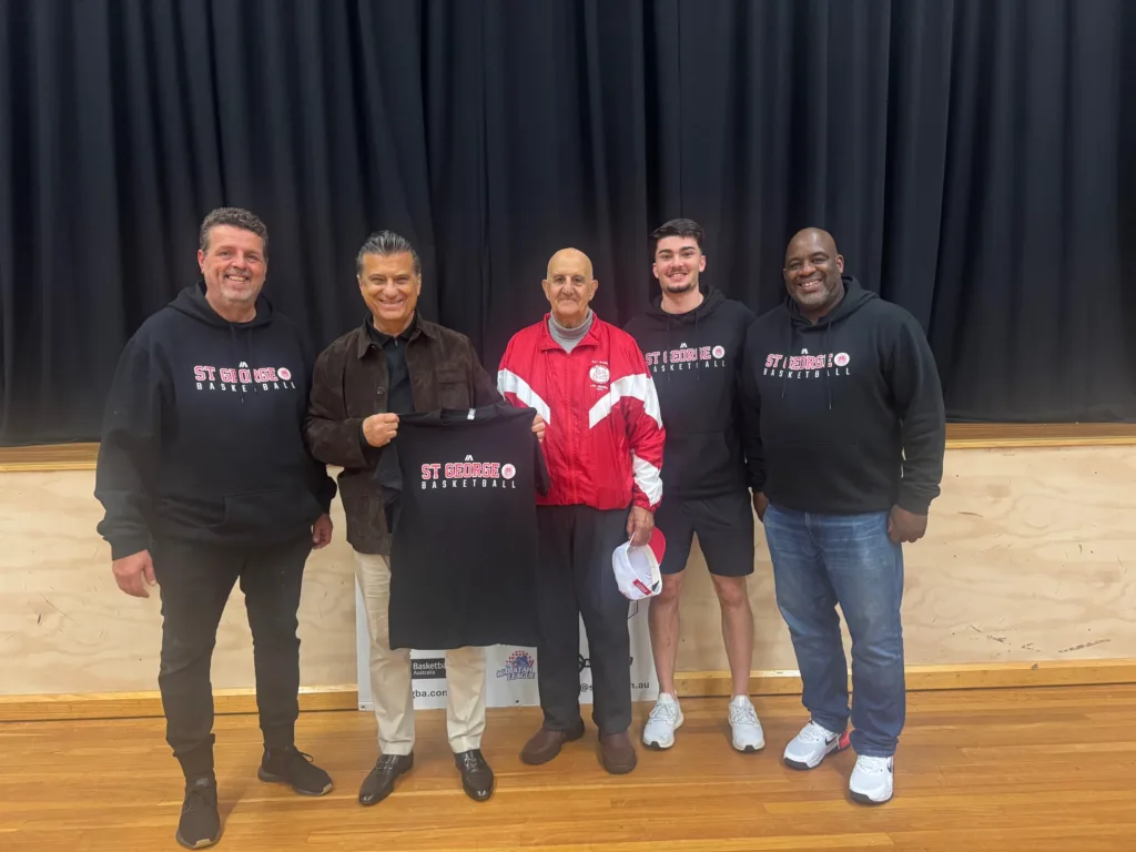 President of European basketball giants Panathinaikos visits St George Basketball