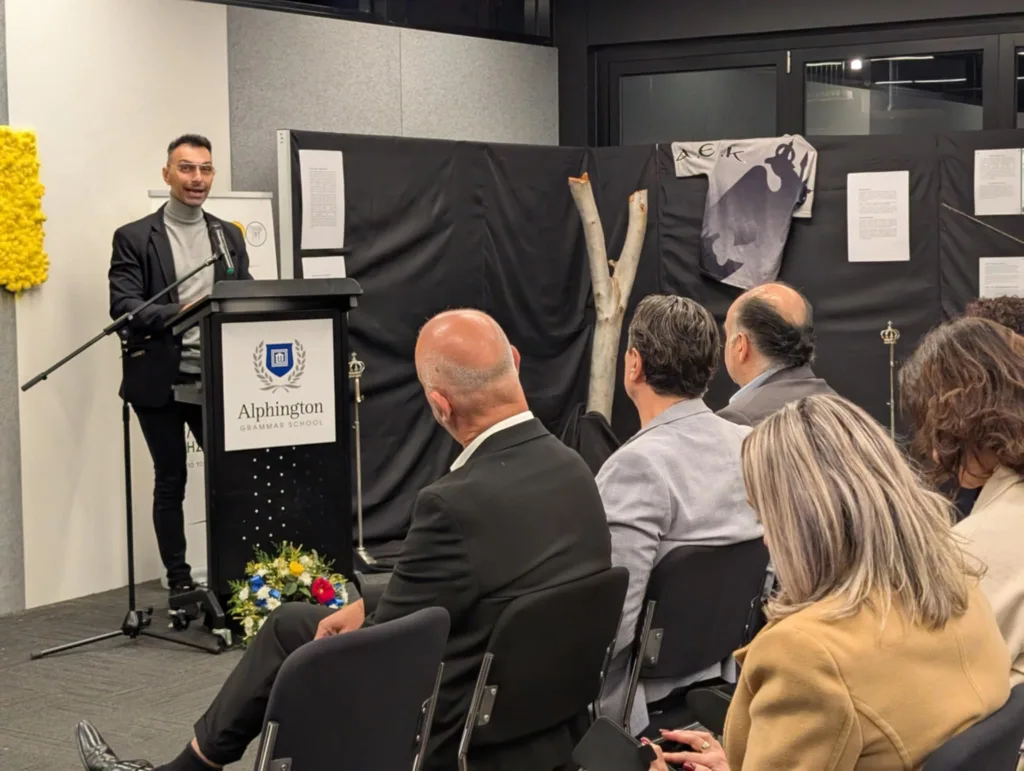 Diogenis Ainatzis wrote 'Invaluable' a bilingual book with QR codes so people can read about music and also experience it
