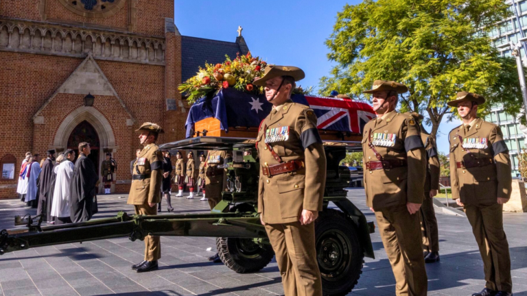 Greek PM’s tribute to Arthur Leggett OAM delivered at state funeral in Perth