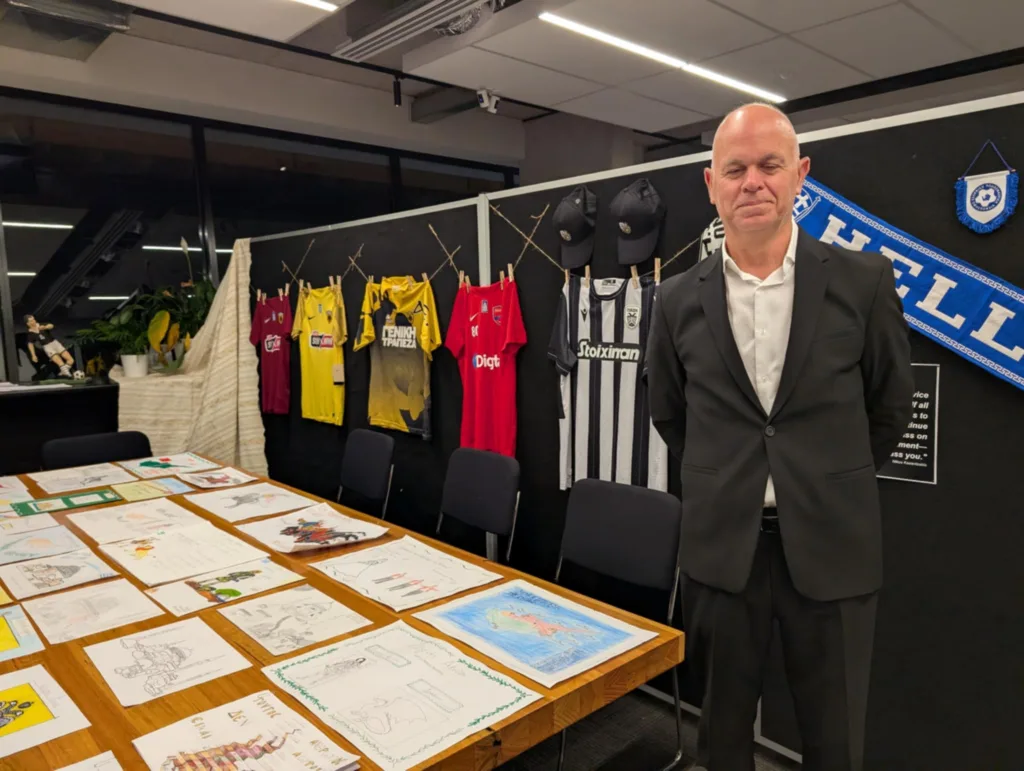 Keynote speaker John Anastasiadis shared memories of his days with PAOK