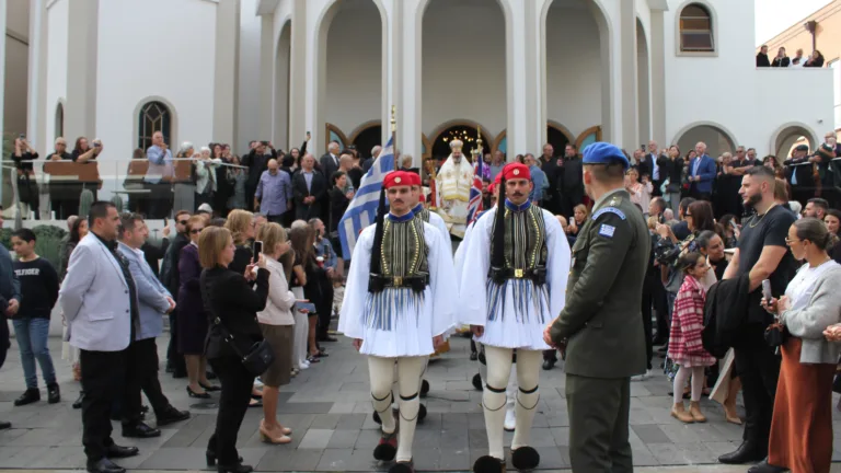 Historic day of faith, culture and patriotism in Kogarah with the Evzones