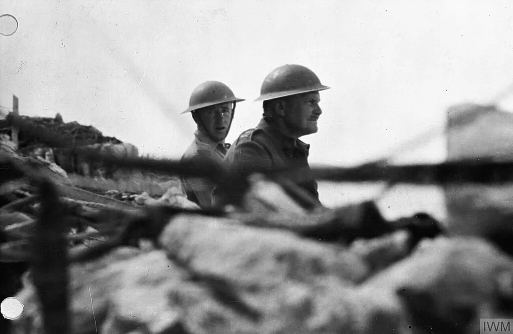 Major General Freyberg (right), Allied commander at the Battle of Crete. Photo Public Domain
