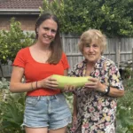 Sophie Mallas with her grandmother