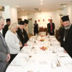 ΓΕΥΜΑ ΤΗΣ ΠΡΕΣΒΕΙΡΑΣ ΤΗΣ ΑΥΣΤΡΑΛΙΑΣ ΠΡΟΣ ΤΙΜΗΝ ΤΟΥ ΟΙΚΟΥΜ,ΠΑΤΡΙΑΡΧΗ ΤΟΥ ΑΡΧΙΕΠΙΣΚΟΠΟΥ ΑΥΣΤΡΑΛΙΑΣ ΚΑΙ ΤΟΥ ΑΡΧΙΕΠΙΣΚΟΠΟΥ ΙΕΡΩΝΥΜΟΥ(( ΧΡΗΣΤΟΣ ΜΠΟΝΗΣ//ΑΡΧΙΕΠΙΣΚΟΠΗ ΑΘΗΝΩΝ)