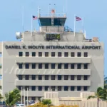 Daniel K Inouye International Airport where Mrs Saroukos was detained. Picture: Hawaii.gov