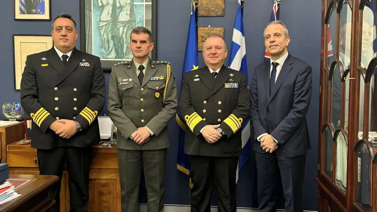 Vice Admiral Mikropoulos begins Sydney tour with Greek Consulate and Archdiocese visits