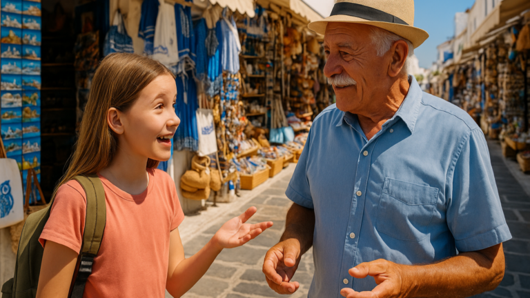 How to make sure kids get language learning on their Greek holiday