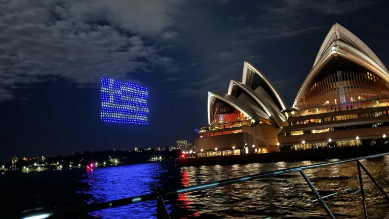 Spectacular drone display dazzles Sydney for Pavlos Giannakopoulos Tournament