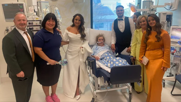 Hospital ICU transformed so yiayia Freda Razos could join granddaughter’s wedding day
