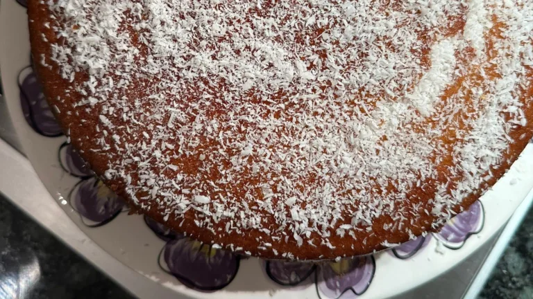 Niki Louca shares her family favourite Indokaridopita (coconut cake) recipe