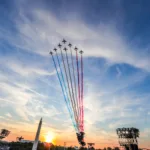 Australian Paralympic teams enjoys the 2024 Paris Paralympic games opening ceremony at La Concorde, Paris, France