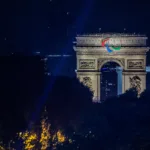 Australian Paralympic teams enjoys the 2024 Paris Paralympic games opening ceremony at La Concorde, Paris, France