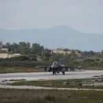 File photo: U.S. Air Force pilots from the 480th Expeditionary Fighter Squadron taxi F-16 Fighting Falcon fighter aircraft during a flying training deployment on the flightline at Souda Bay, Greece, Jan. 27, 2016.