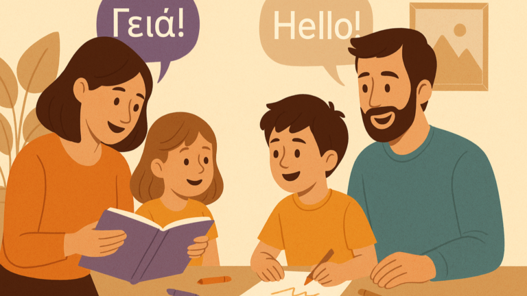 My partner doesn’t speak Greek – Can we still raise bilingual kids?