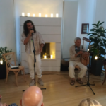 with Ancient Lyra musician Thanasis Kleopas
