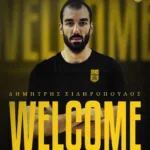2025 Greek Herald Report on Dimitrios Sidiropoulos photo 1 with Aris Volley team Thessalonikis – LOGO